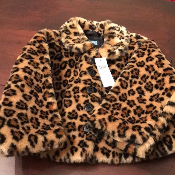 gap leopard print coat